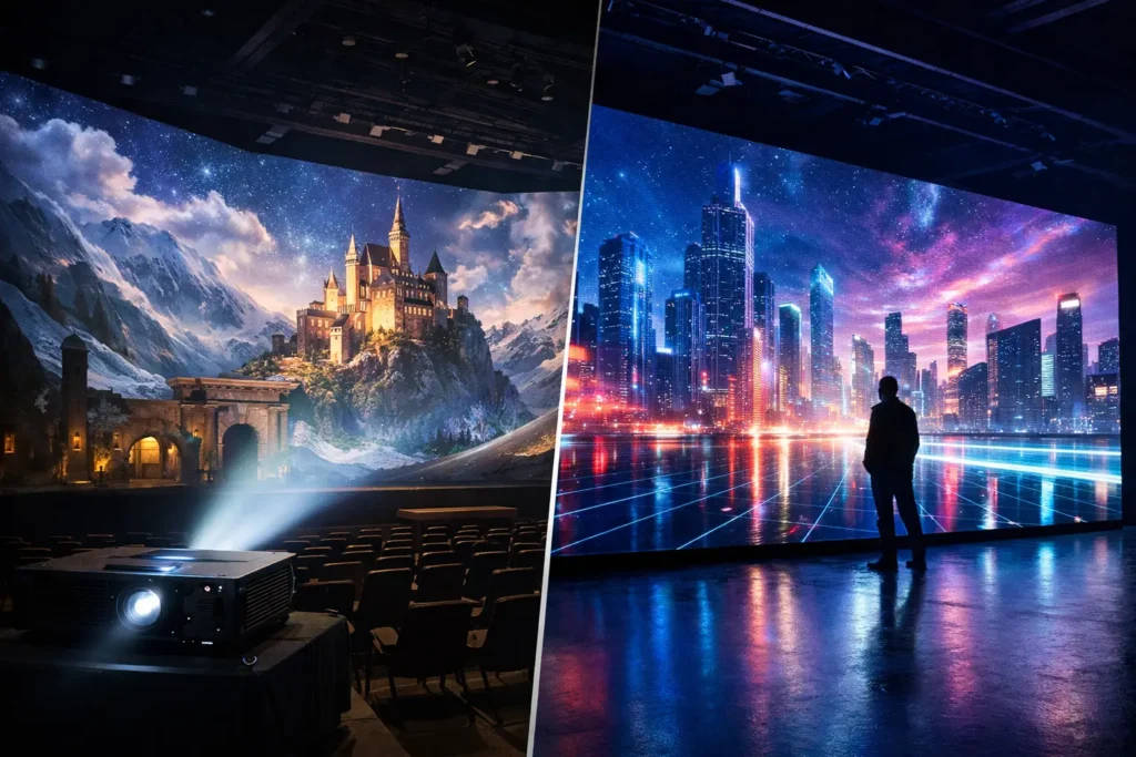 Projection Mapping vs LED Walls